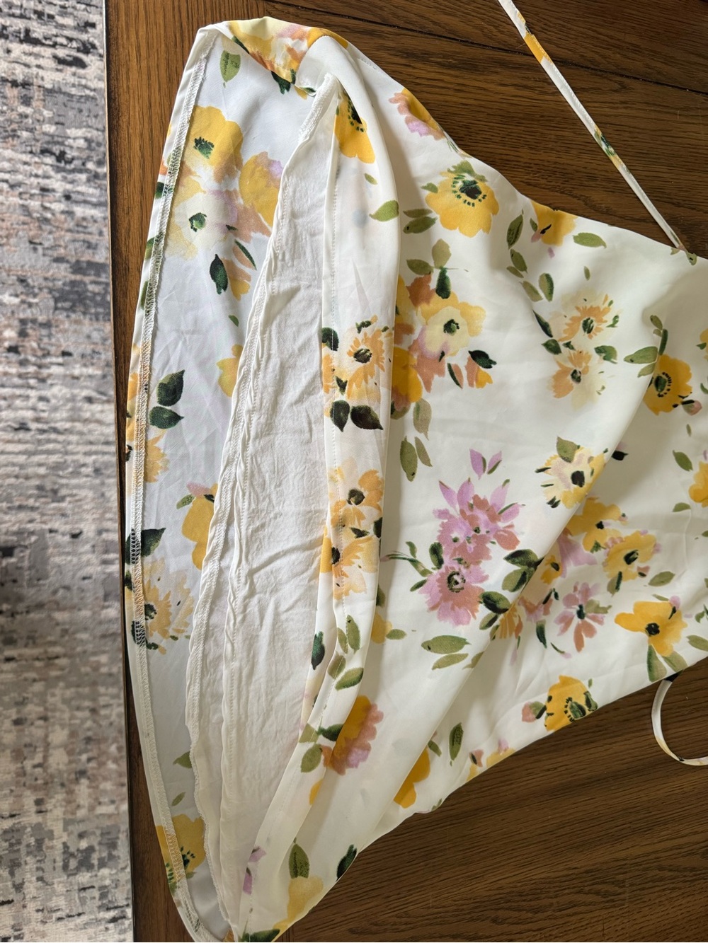 Princess Polly Nellie Mini Dress White Floral with Yellow & Pink Flowers - Picture 14 of 14